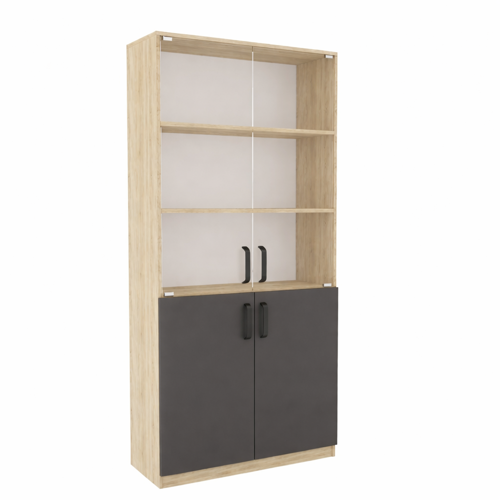 Шафа для зберігання засобів навчання зі склом ШД-9 900х350х2100 мм MEBLIX